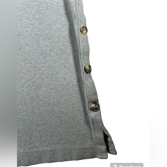 Maeve Anthropology Gray Sweater Dress with button detail Size XSP (runs big) - Picture 2 of 5